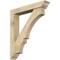 Ekena Millwork Balboa Traditional Rough Sawn Bracket w/ Offset Brace, Douglas Fir, 6"W x 34"D x 38"H BKT0604X34X38BOA01RDF - alternate 1